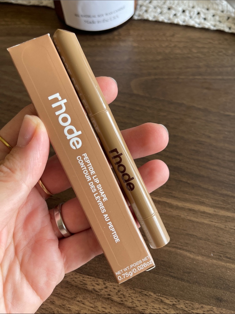 RHODE Peptide Lip Shape in Warm Tan